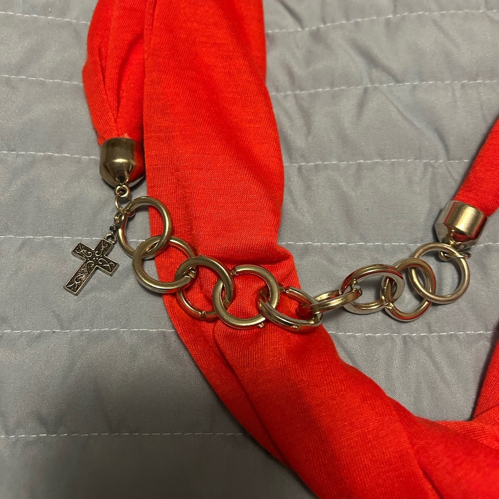 Red Infinity Scarf - Picture 3 of 6